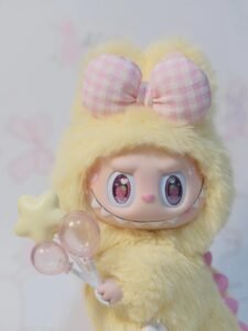 |Genuine|Authentic POPMART Bubble Mart Labubu Macaron Vinyl Face Plush Doll Made by Hand - ButterBUBU(Designer:Ah Zhan) - Image 3