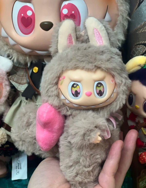 |Genuine|Authentic POPMART Bubble Mart Labubu Macaron Vinyl Face Plush Doll Handmade Modification - Winnie the PoohBUBU(Welfare feedback limited time）